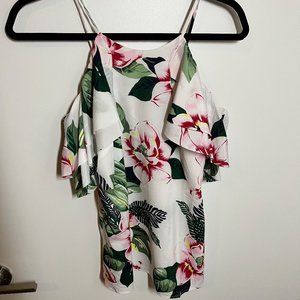 Floral Banana Republic blouse